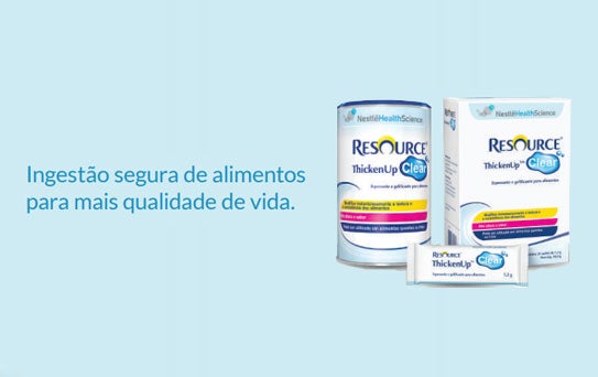 Resource Thicken-Up Clear para uma ingestão segura de alimentos