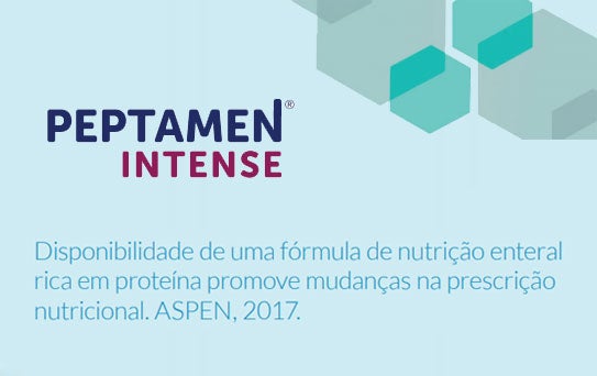 Disponibilidade de uma fórmula de nutrição enteral rica em proteína promove mudanças na prescrição nutricional. ASPEN, 2017.