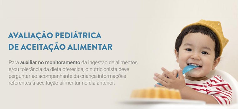 Avaliação pediátrica de aceitação alimentar