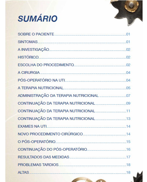 Relato de caso clínico de um paciente crítico com IMPACT ® 1.5.