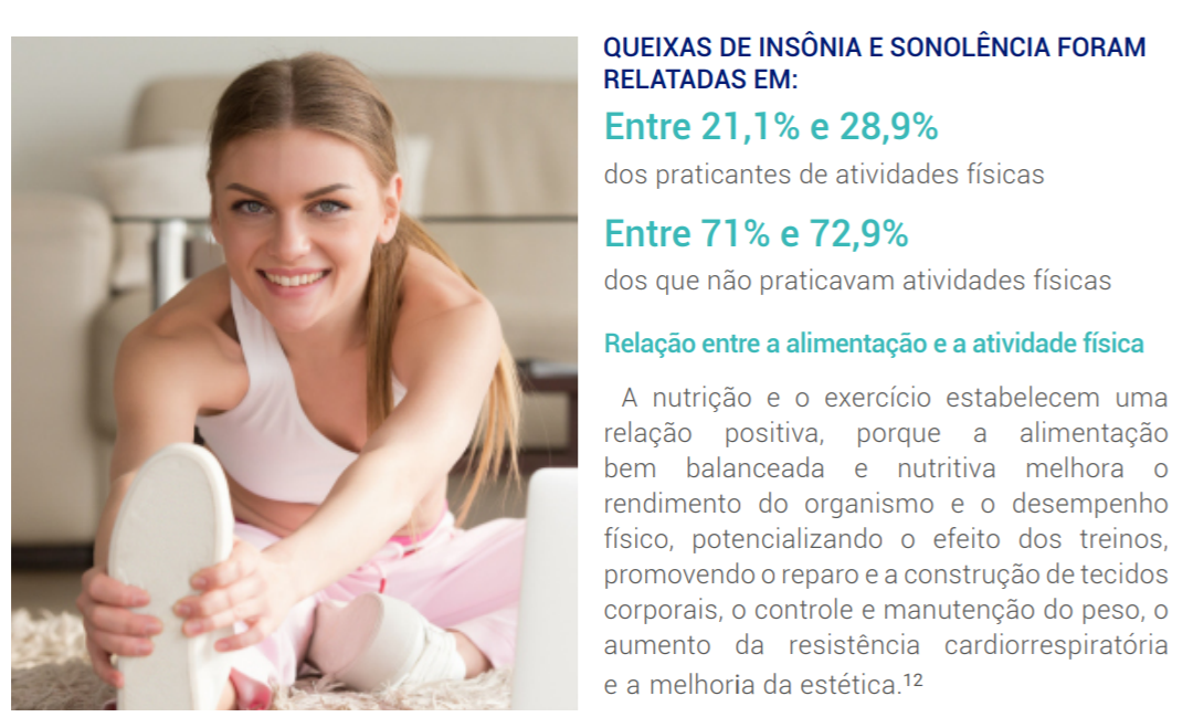 relação positiva entre o sono e a prática de exercícios