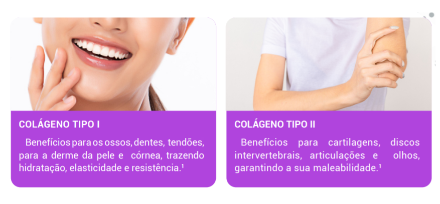 Colágeno tipo 1 e 2 
