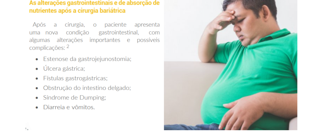 As alterações gastrointestinais e de absorção de nutrientes após a cirurgia bariátrica