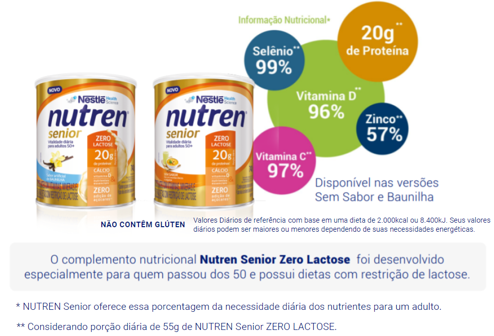 Nutren Senior sem lactose 