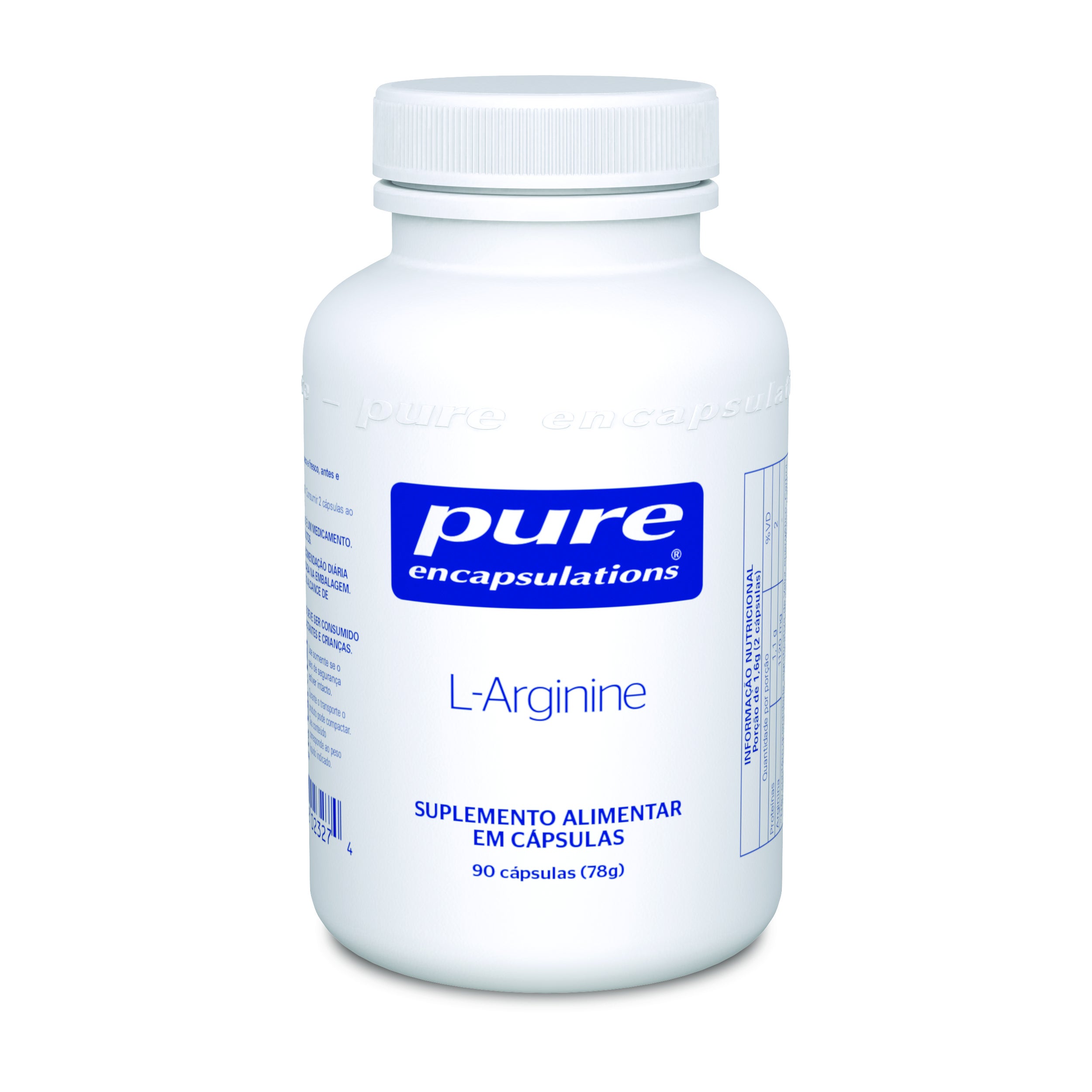Suplemento Alimentar Pure Encapsulations L-Arginina - 90 cápsulas