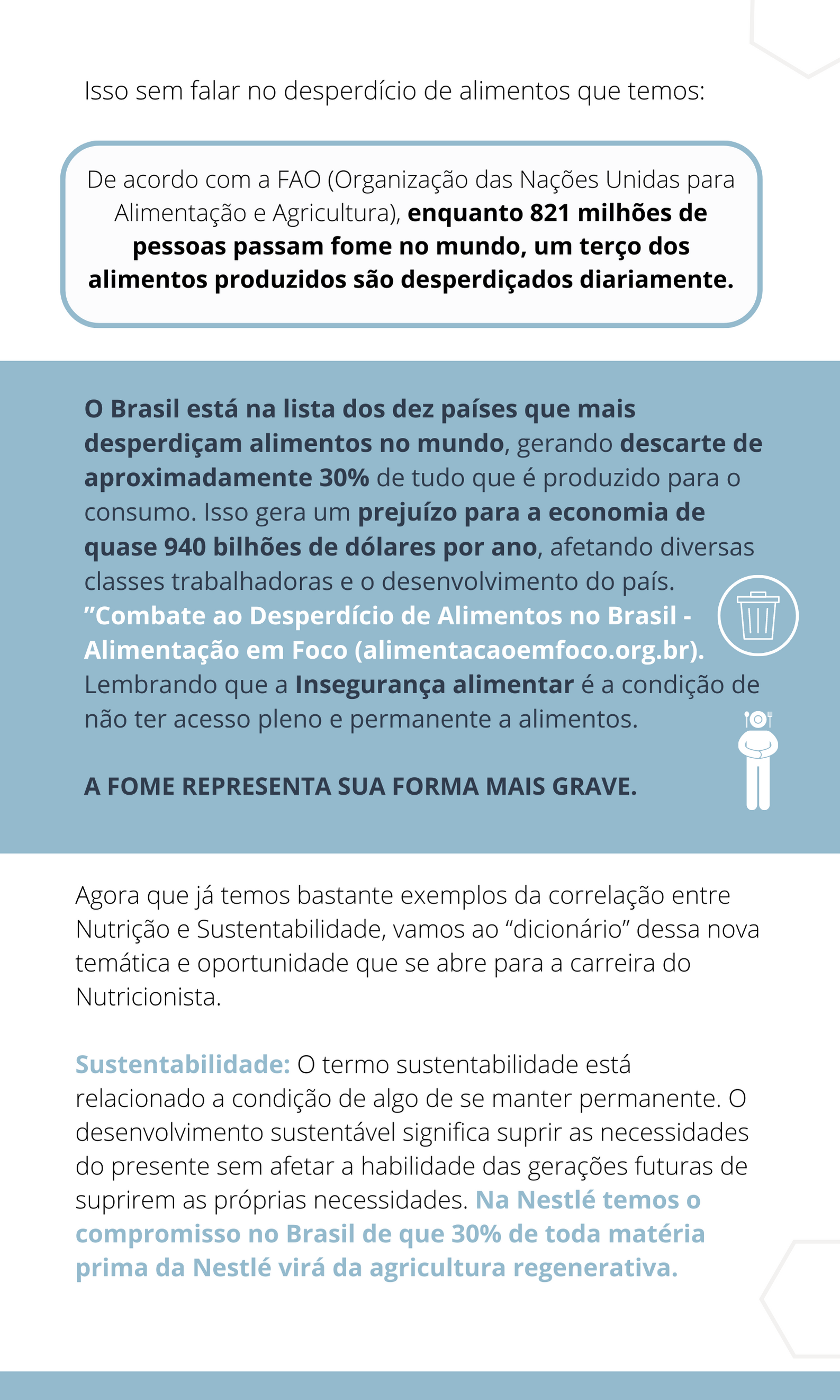 Nutrição e sustentabilidade 
