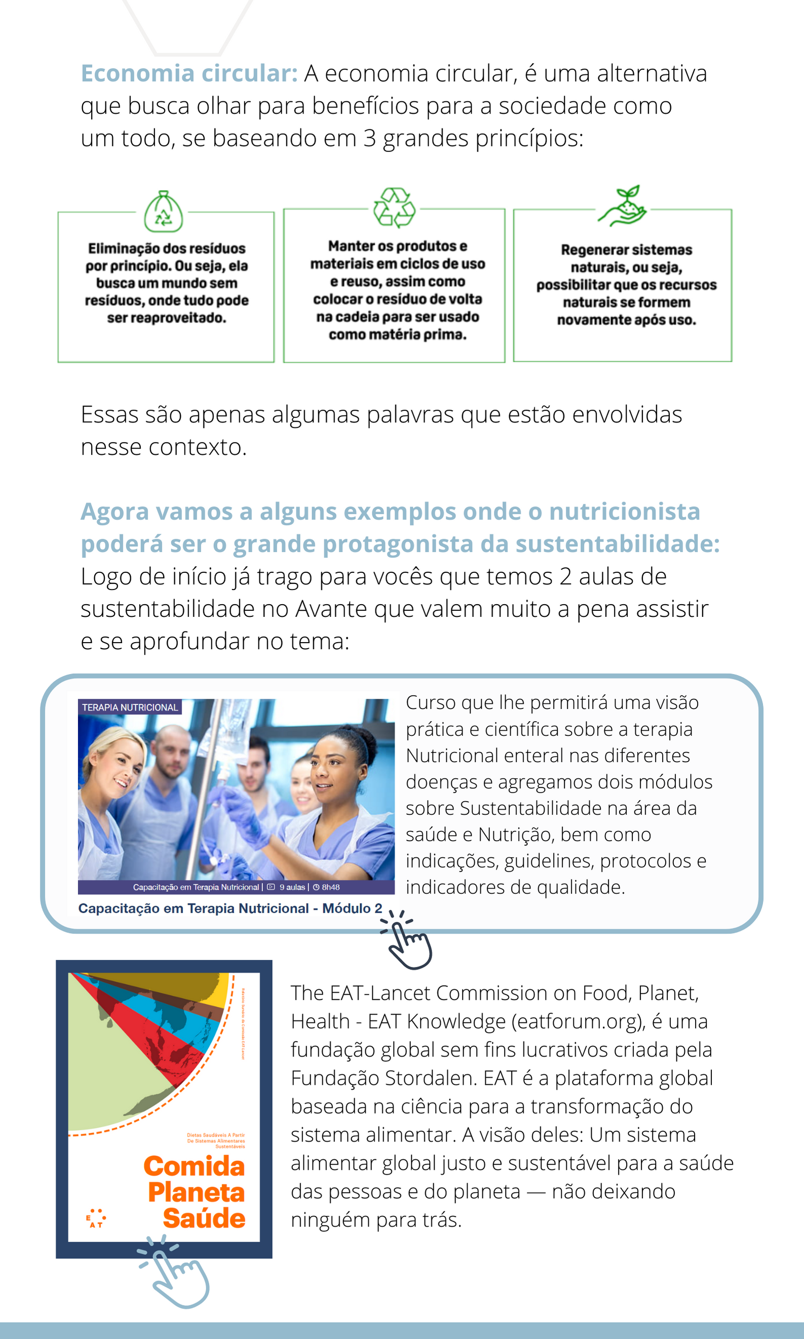 Nutrição e sustentabilidade 