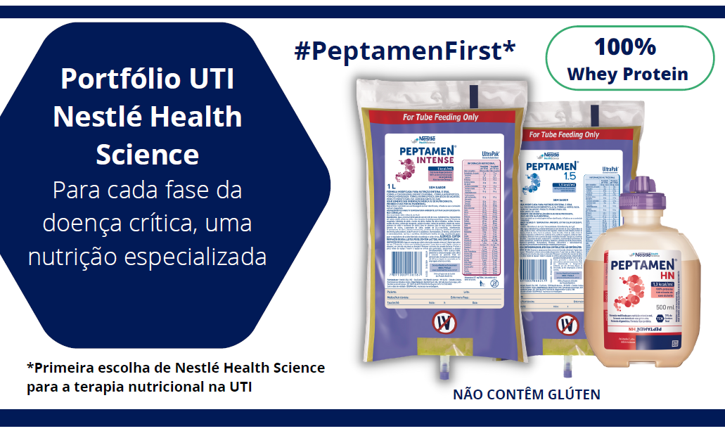 Portfólio UTI Nestlé Health Science Para cada fase da doença crítica, uma nutrição especializada