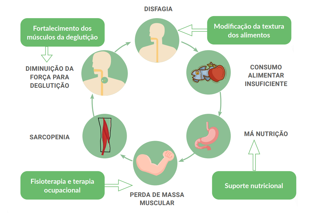 ntervenções multidisciplinares indicadas para um tratamento adequado da disfagia