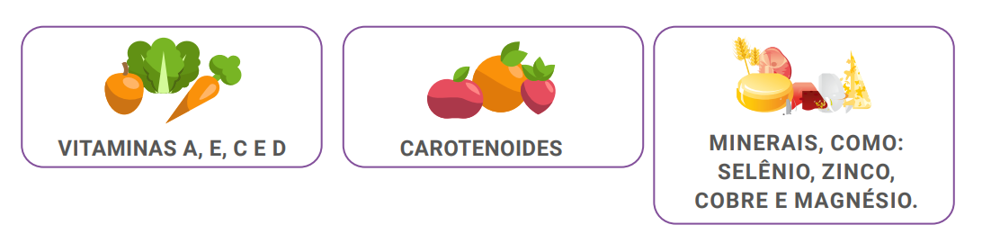 vitaminas e minerais antioxidantes