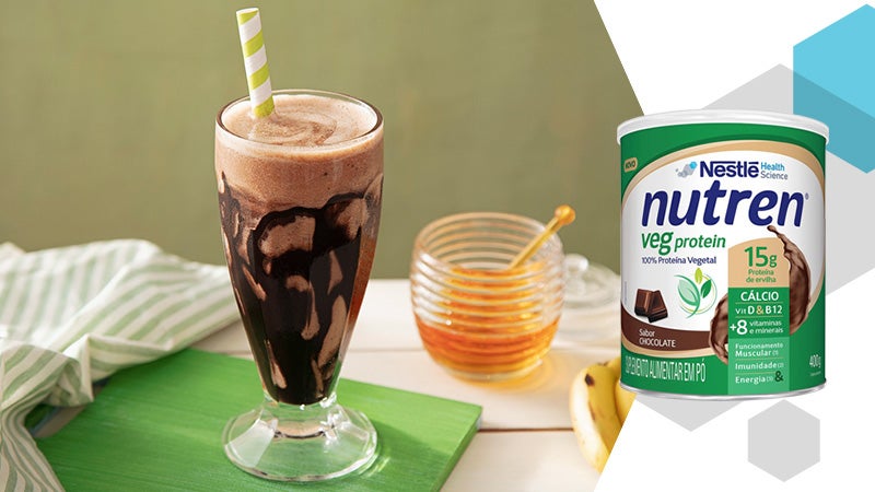 Smoothie de Banana com Chocolate