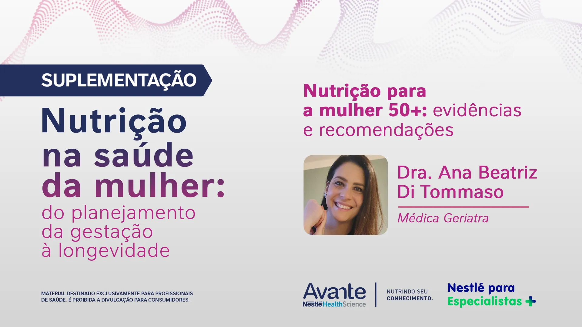Nutrição para a mulher 50+ - evidências e recomendações