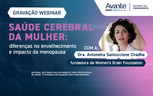 Webinar | Saúde Cerebral da Mulher: diferenças no envelhecimento e impacto na menopausa