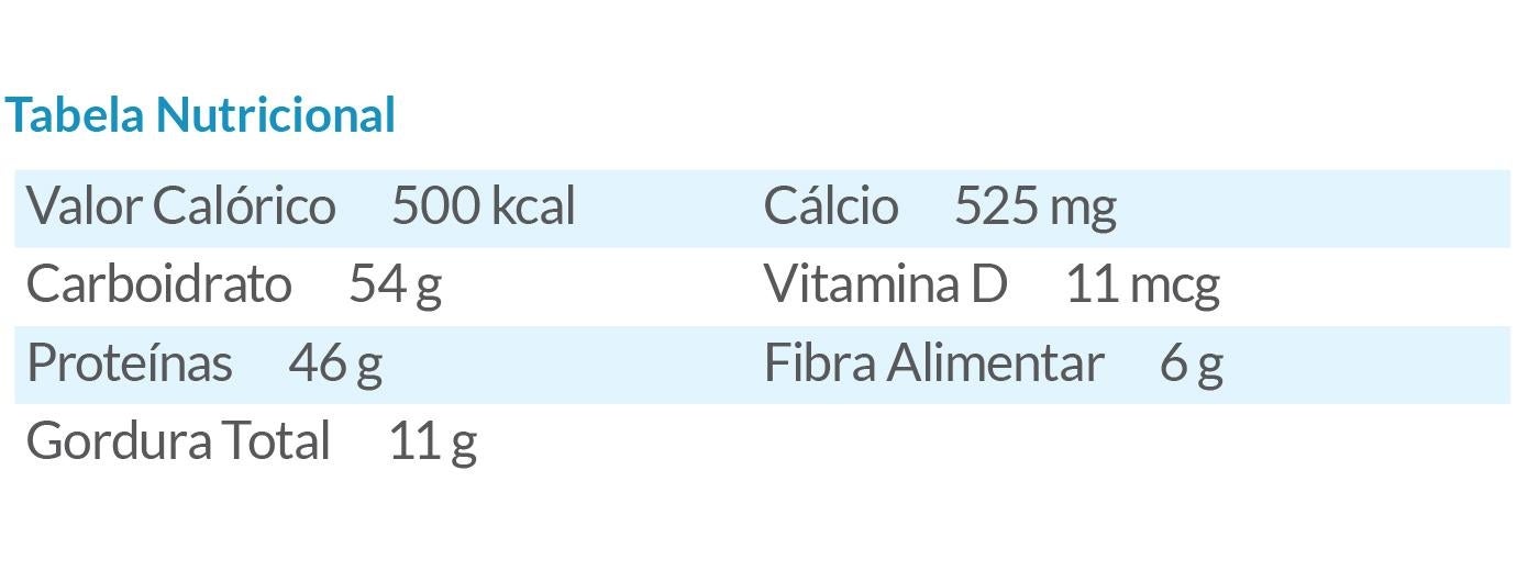 Tabela nutricional - Salada cremosa de macarrão