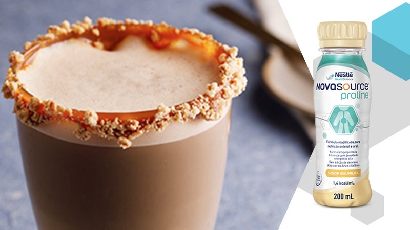 Latte de paçoca com Novasource® Proline