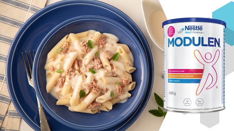 Massa ao molho branco com atum e MODULEN®