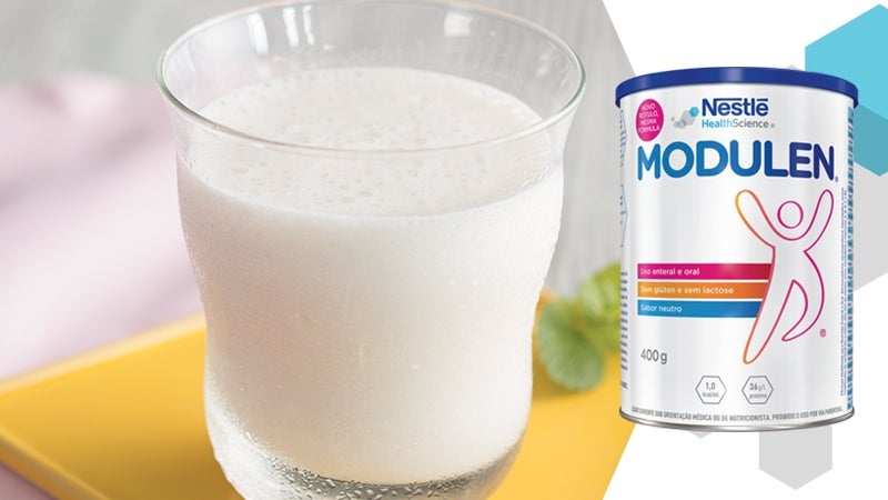 Suco de melão, abacaxi e gengibre com MODULEN®