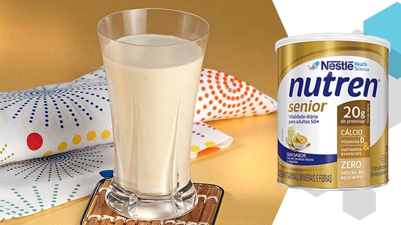 Vitamina de banana e mel com Nutren® Senior